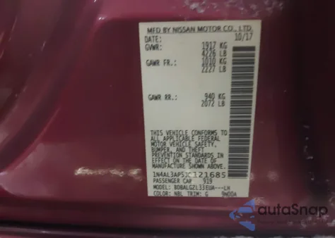 2018 Nissan Altima 2.5 S from USA, damaged, VIN 1N4AL3AP5JC121685
